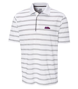 Ole Miss Rebels CB DryTec Hawthorne Stripe - White